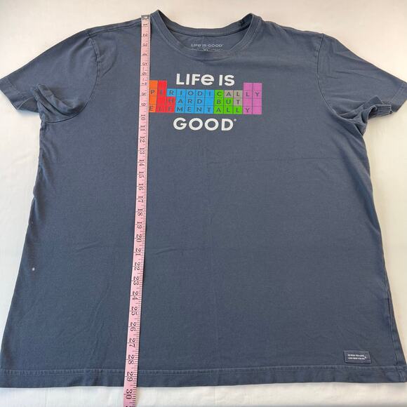 Life Is Elementally Good Short Sleeve Crusher Men's t-shirt XL Life is Good - Picture 4 of 7